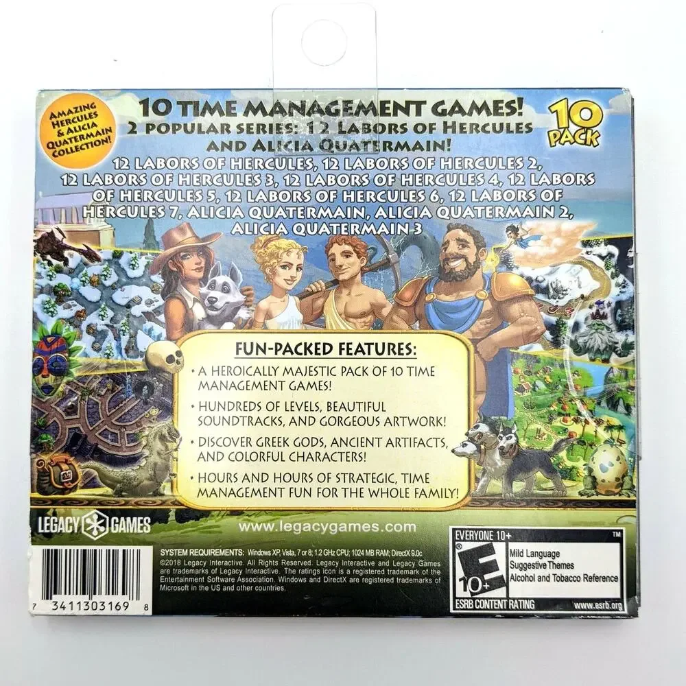 Labors of Hercules 10 Pack PC Windows Game Brand New Sealed (Legacy, 2018)